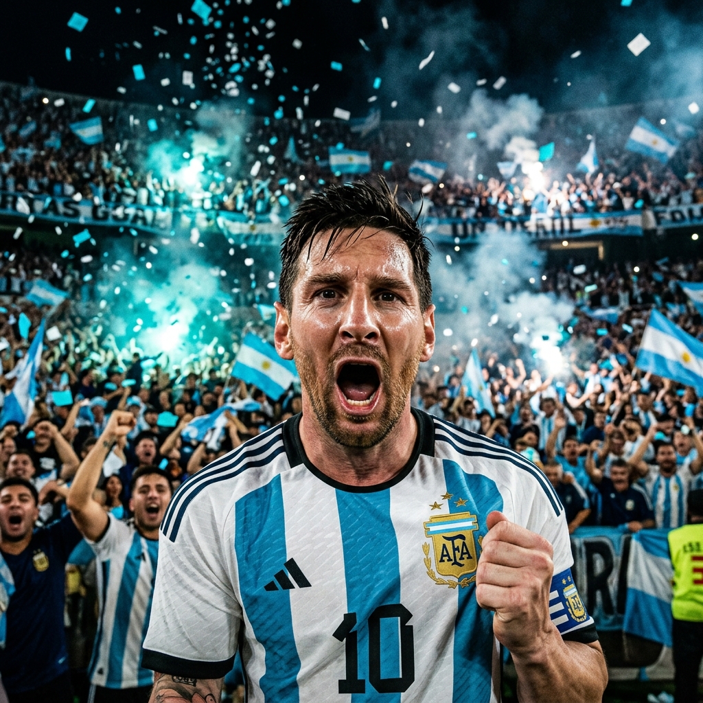 Camiseta Oficial Selección Argentina 3 Estrellas